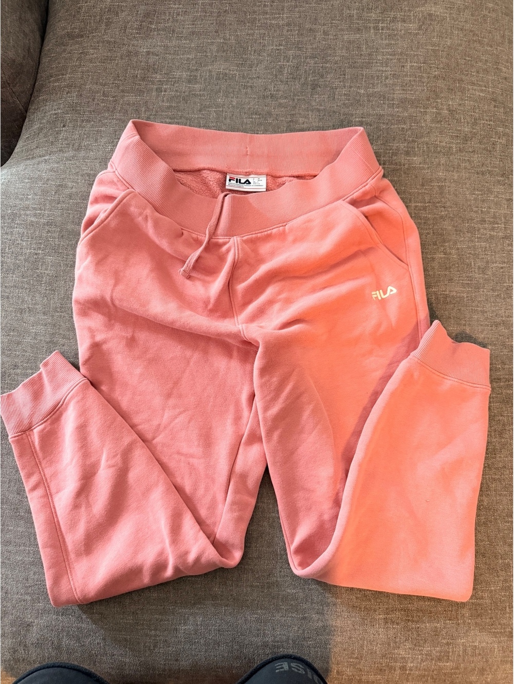 Fila Women's Sweatpants Pink Size L Casual Jogger Lounge Pants